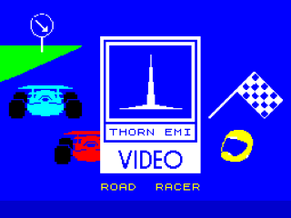 Road Racer title screen for ZX Spectrum